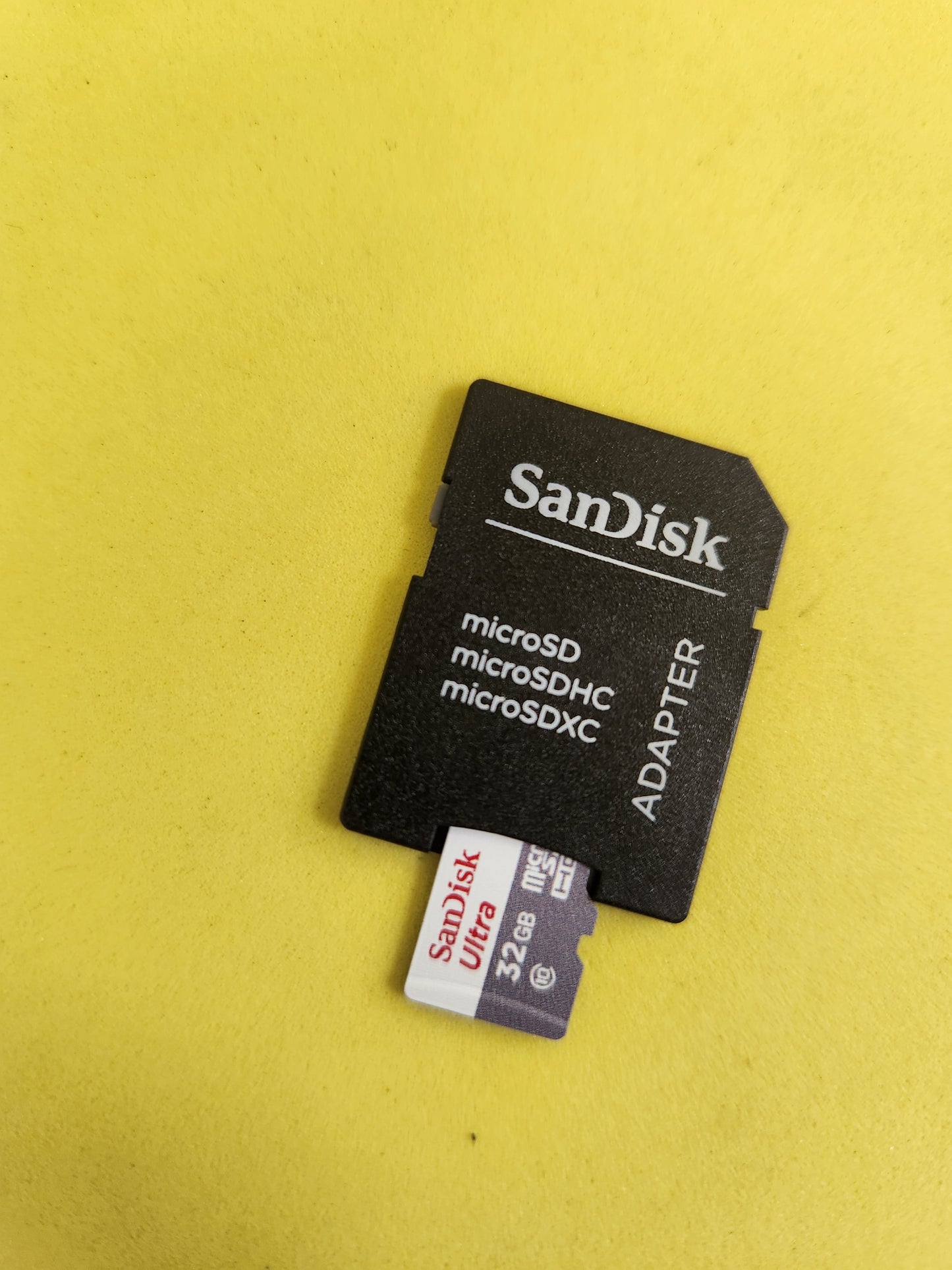 32gb SanDisk card with adapter
