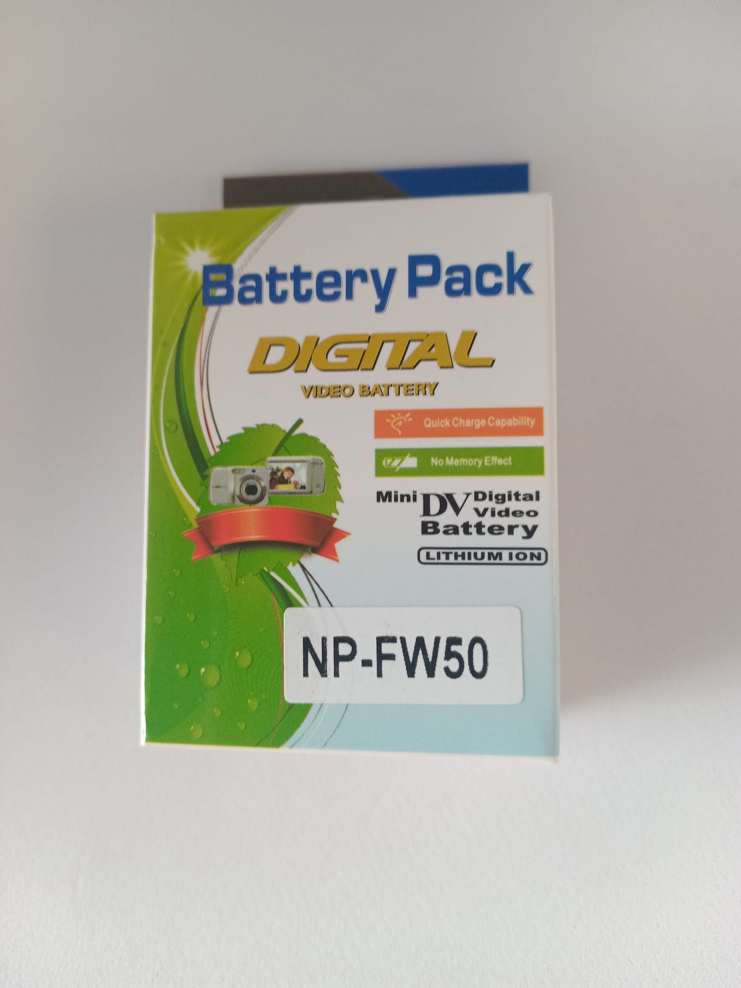Digital video camera battery for NP-FW50