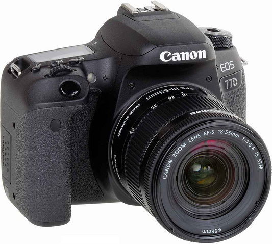 Canon Camera 77D with 18-55mm STM Lens (used)