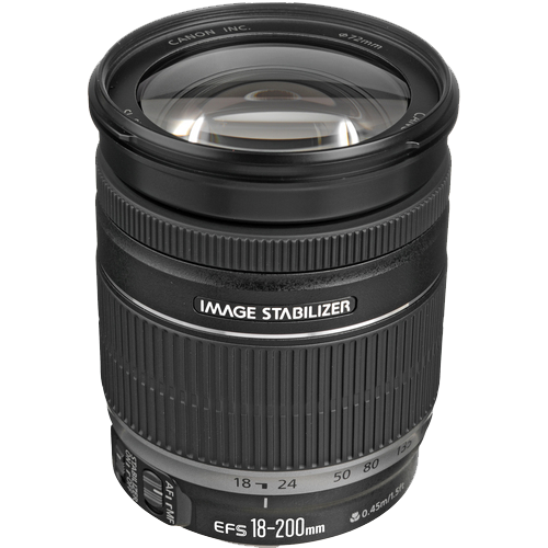 Canon EF-S 18-200mm f/3.5-5.6 IS Lens (Used)