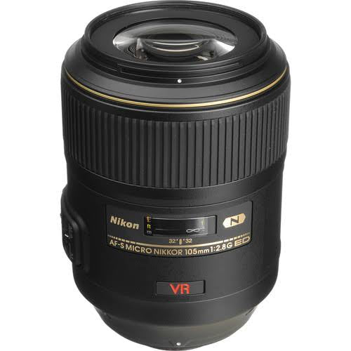 Nikon 105mm Micro F2.8G AF-S IF-ED VR Macro Lens (Used)