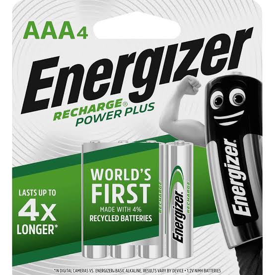 Energizer Recharge Extreme AAA Rechargeable Batteries 4 Pack