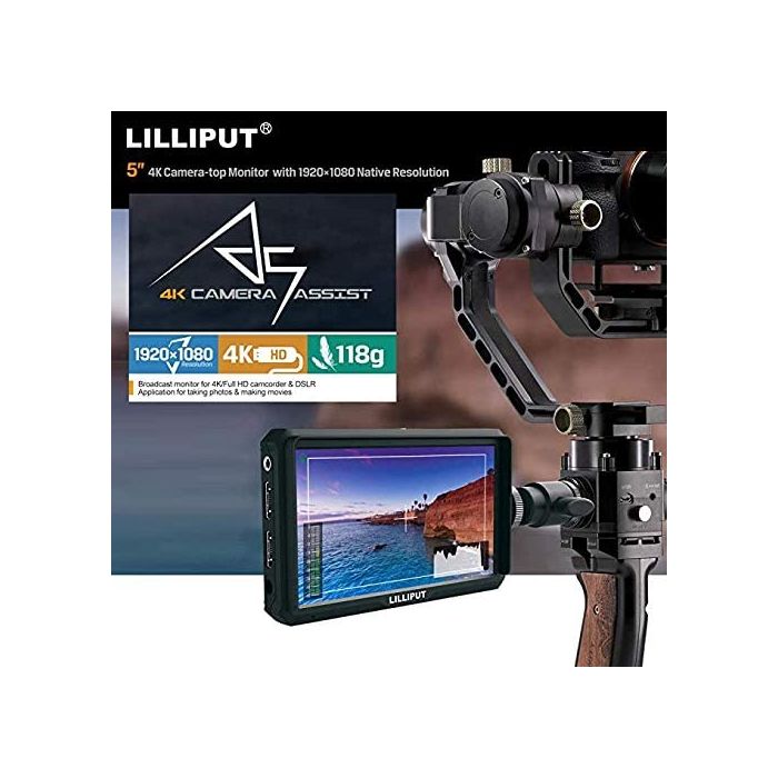 LILLIPUT A5 - 5" 4K HDMI Field Camera Monitor
